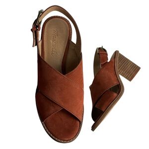 Madewell Ruthie Heel Sandals Size 5.5